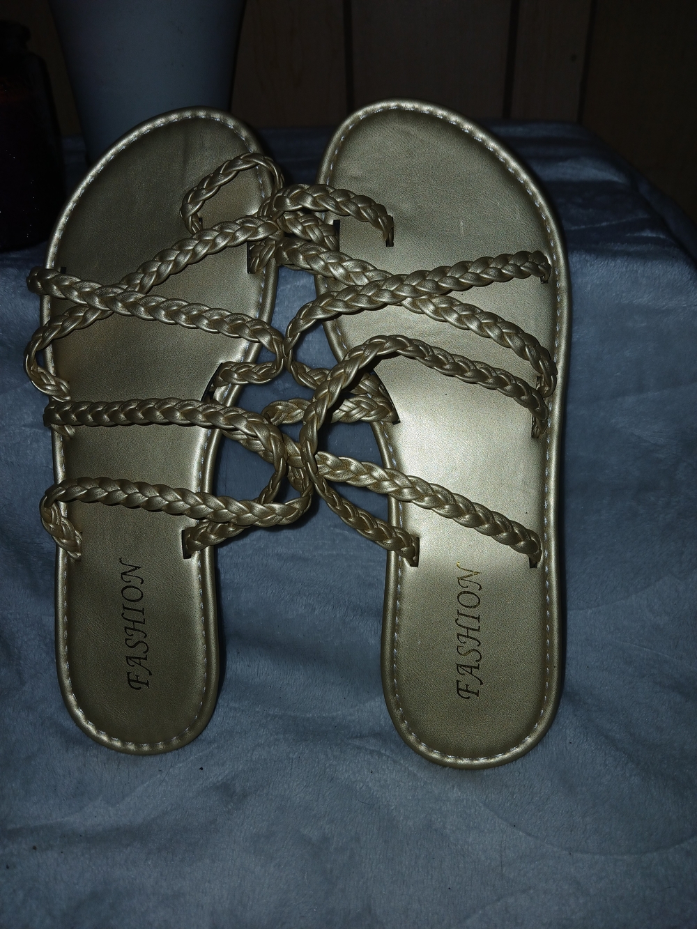 Gold Braided Strappy Sandals ***Free W/$20 purchase***